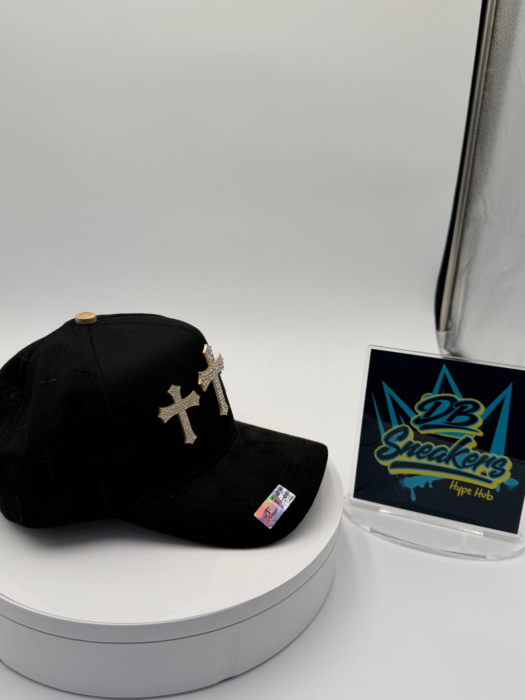 Caps fans 3 cruces con cristales